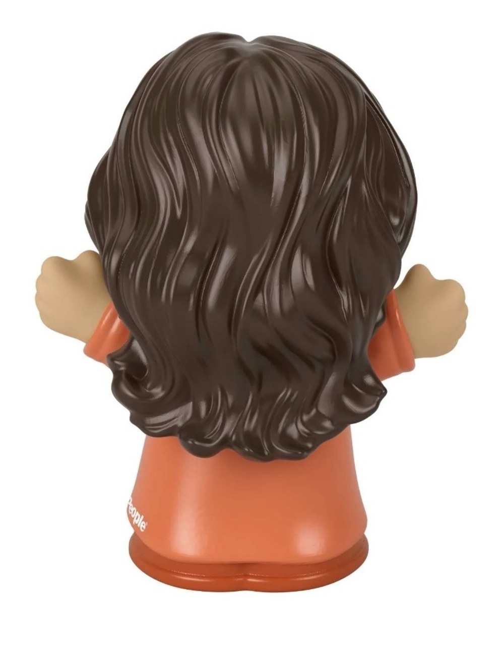 New Fisher-Price Little People Female Figure Mom Red Orange Dress Brown Hair - Picture 4 of 7
